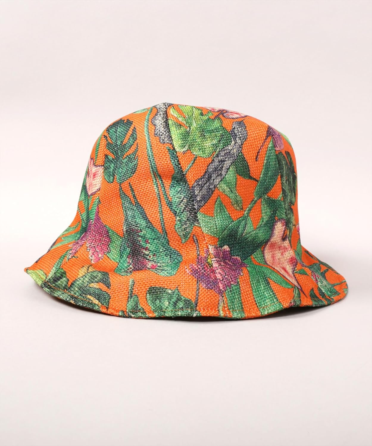 メンズ超高級帽子パナマハットベージュ羽毛リボンニードルスエクアドル